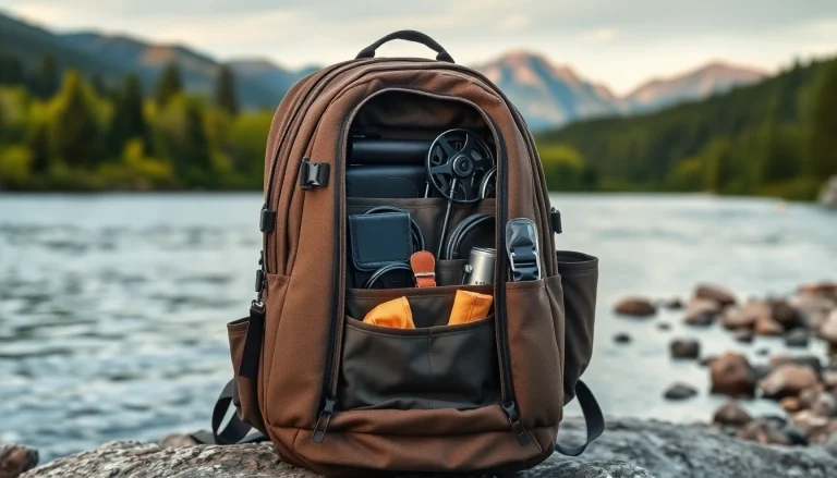 Use your fly fishing backpack for organized gear storage during your fishing adventures.