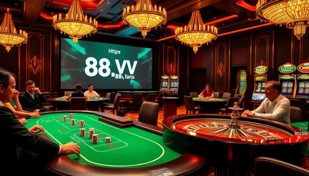 Experience exhilarating gambling at https://88vv.fans/ with lavish casino tables and vibrant poker action.