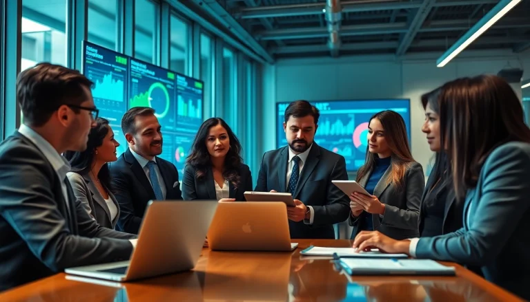 Engaged professionals discussing Acquisition Planning strategies in a modern office environment.