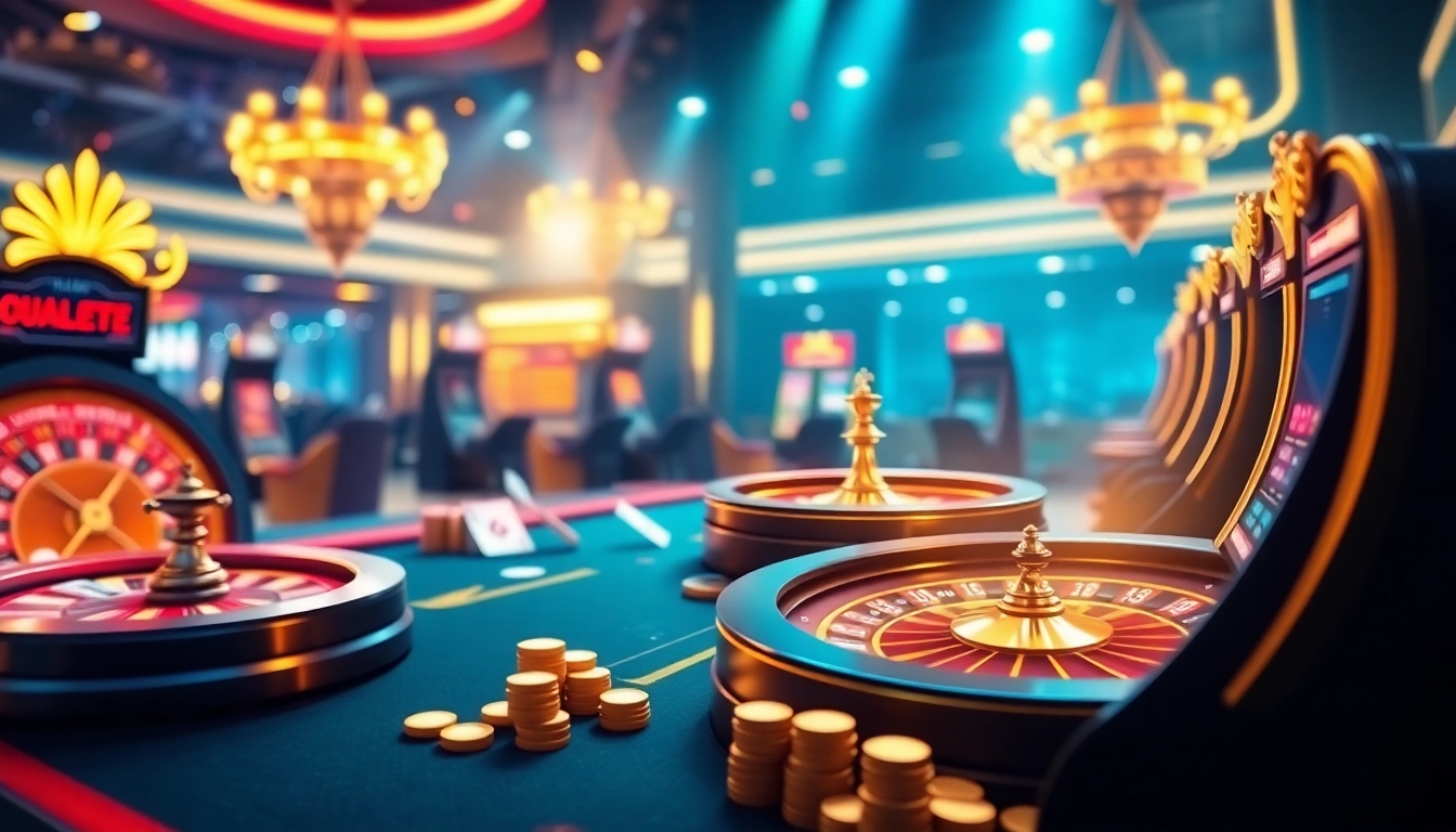 Expérience passionnante de casino en ligne avec des jeux vibrants et une atmosphère professionnelle.