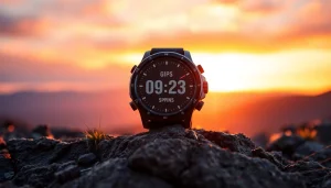 Check out the features of the Explorer Plus GPS Smart Watch on rugged outdoor terrain.
