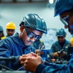 Welding training Durban with students learning hands-on skills in a safe environment.