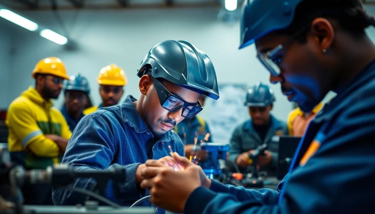 Welding training Durban with students learning hands-on skills in a safe environment.