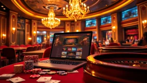 Engaging with the Nohu52 online casino platform showcasing vibrant games and luxurious ambiance.