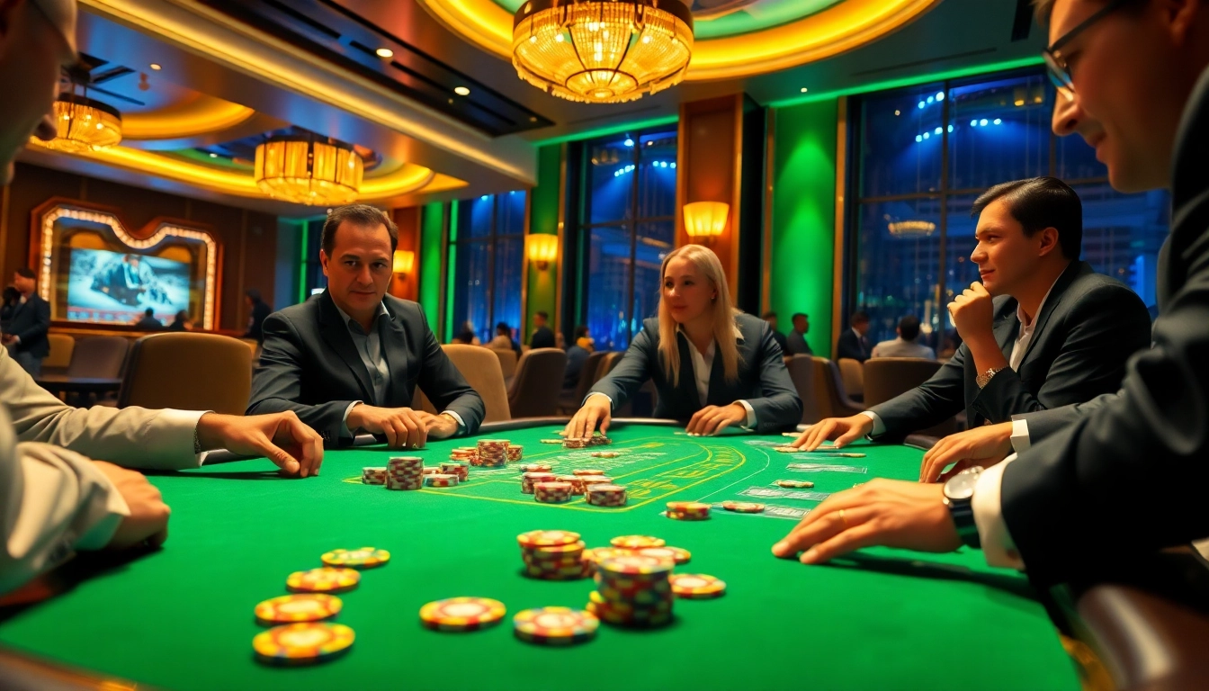 Memenangkan permainan kasino vegas88 dengan suasana yang penuh semangat dan chip berkilau.