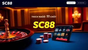 Exciting gameplay on the Trang Chủ SC88 with vibrant casino atmosphere and promotional offers.