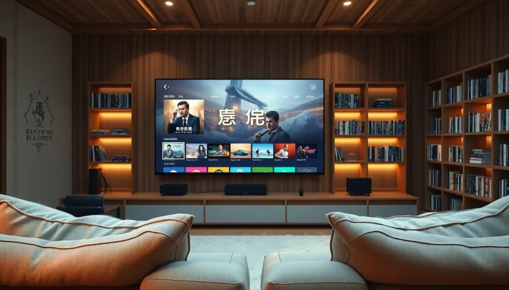 ดูหนังออนไลน์ ผ่านทีวีขนาดใหญ่ในบ้านที่อบอุ่นสร้างบรรยากาศที่ผ่อนคลาย