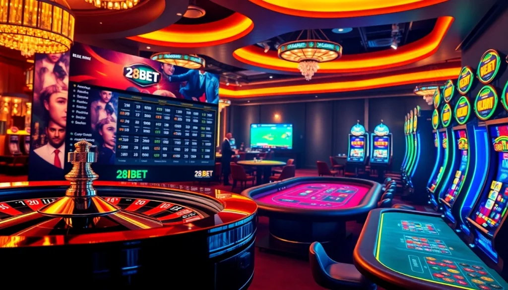 Experience the thrill of gambling with 28BET, featuring vibrant slots and intense poker action.