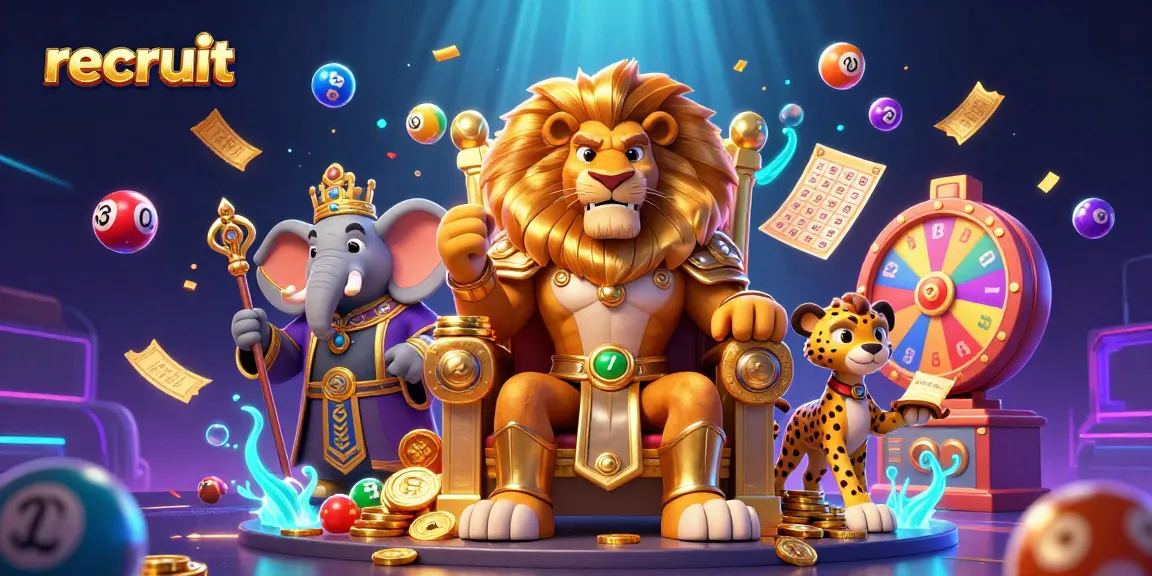 Engage in high-stakes play at recruit with a vibrant, 3D casino illustration featuring exciting gaming elements.