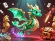 Engage in judi bola spbo with a vibrant 3D scene featuring a sea dragon and treasures.