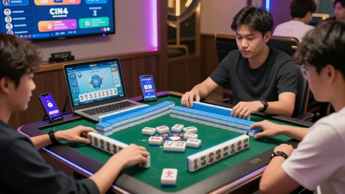 Exciting gameplay on CIKA4D Mahjong online platform with vibrant user interface.