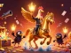 Spin to win at bandar toto with golden rooster, treasure, and lively casino vibes!