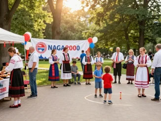 Polish community engagement at NAGA2000 showcasing culture and connections.